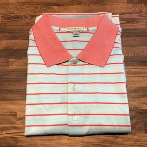 Men's Peter Millar Striped Short Sleeves XXL